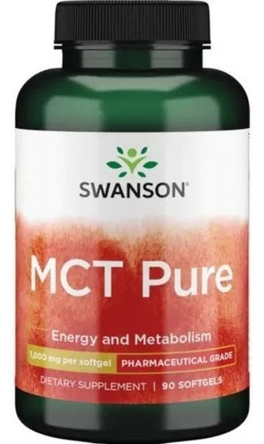 Mct Pure 90cáp/1000mg Energizante Swanson