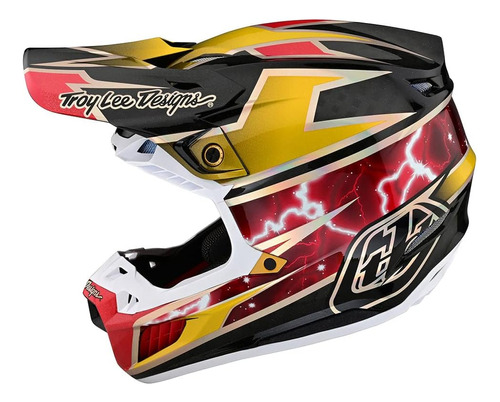 Casco Para Moto Troy Lee Designs Se5 Carb  M Color Negr2586