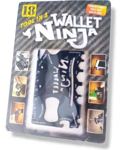 Ninja Wallet 18 Herramientas En Uno Multiuso Tarjeta Táctica