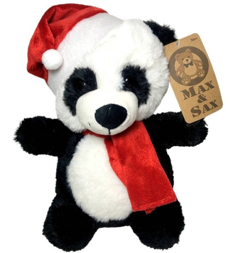 Imagem 1 de 4 de Boneco Pelúcia Urso Ursinho Panda Pandinha Papai Noel Natal