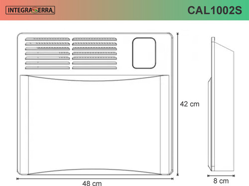 Aquecedor Elétrico Convector Calefador 1000w Smart Wi-fi