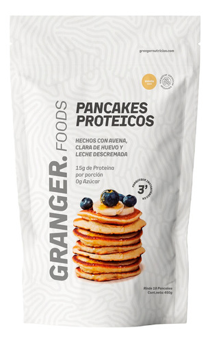 Pancakes Proteicos 450g Granger Proteina 15g Azucar 0gr