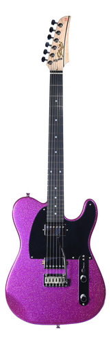Guitarra Seizi Katana Kabuto Tl - Deep Purple Sparkle Cor Lilás Orientação da mão Destro