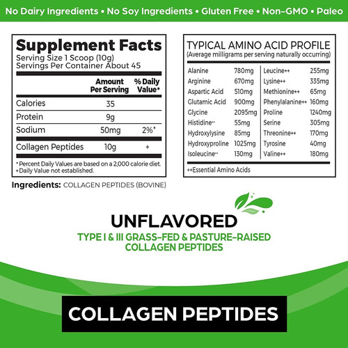 Imagen 2 de 2 de Péptidos De Colágeno Hidrolizado Orgain Aminoacidos Peptides