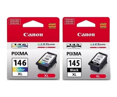 Par De Cartuchos Canon 145xl Y 146xl Originales 