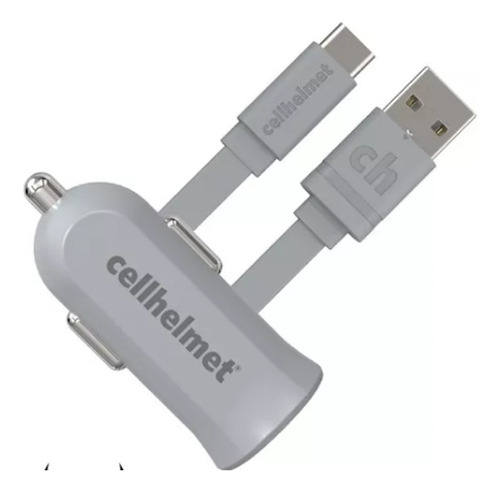 Cargador De Celular Para Auto 2.4a Un Puerto+ Cable 3 Pies 