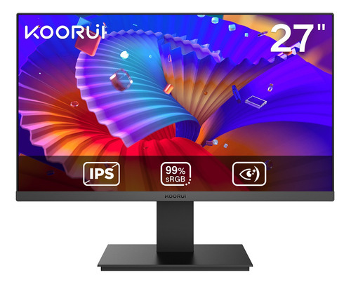 Monitor Gamer Koorui 27 Ips 75hz 5ms Fhd 1080p 72%ntsc Hdmi Color Negro