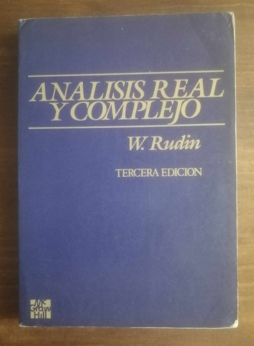 Análisis Real Y Complejo W. Rudin (Usado)