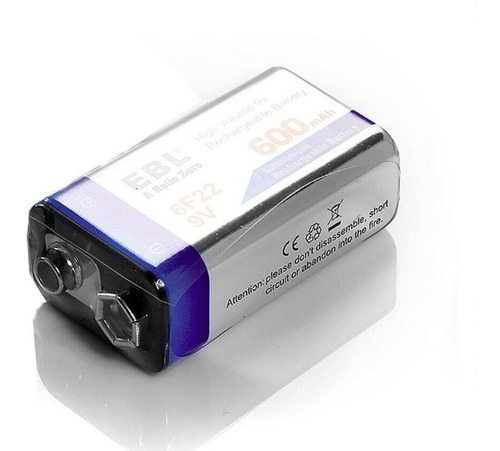 Baterias 9v Litio Recargables + Cargador