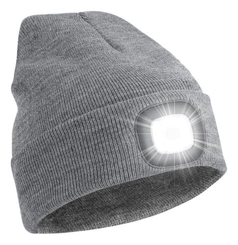 Gorro Unissex Com Luz, Cabeça De Led Recarregável Usb...