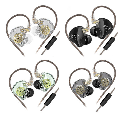 Kz Edx Lite Auriculares In Ear Monitores Hifi Con Microfono