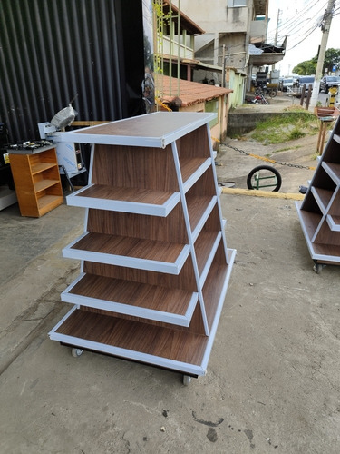 Gondola Central Em Mdf Expositor Para Produtos