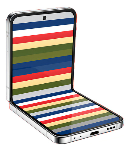 Samsung Galaxy Z Flip4 5G (eSIM) 5G Dual SIM 256 GB prata/branco/branco 8 GB RAM - Aceitável (Recondicionado)