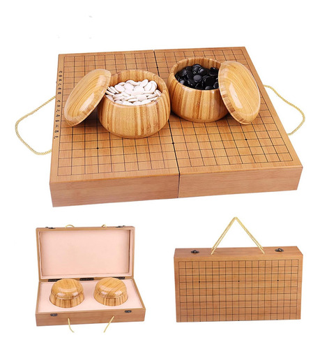 Wowwoody 19x19 Go Game Settablero En Caja De Regalo De Alta