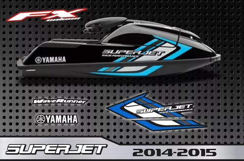 Calcos Opcionales Yamaha Super Jet 2014-15 Fxcalcos2