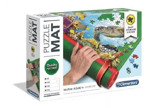 Puzzle Ready - Tapete enrollable para rompecabezas, 46 x 29.5 pulgadas,  portátil, hasta 1500 rompecabezas, 4 bandejas de clasificación de