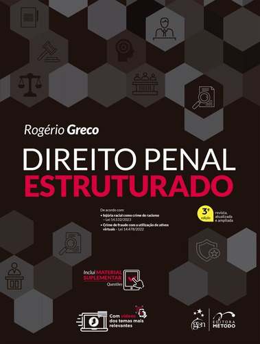 Livro Penal Estruturado, 3ª Edição 2023, De Rogério Greco. Editora Grupo Gen, Capa Mole, Edição 3 Em Português, 2023