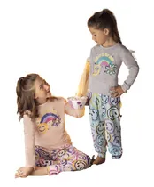 Comprar Pijama De Nena Invierno Arco Iris, Ropa De Dormir. Lencatex