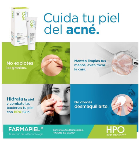 Imagen 6 de 6 de Hidrogel Antibacteriano Piel Grasa Tratamiento Acné Hpo 30ml