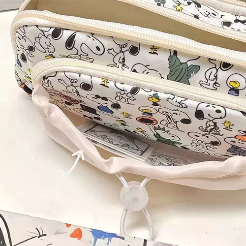 @ Lapicera Cosmetiquera Doble Cierre Snoopy 10x20 Cm Peanuts