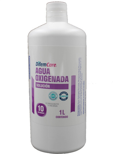 Agua Oxigenada Diperox 10vol. 1 Litro Linea Cosmética.