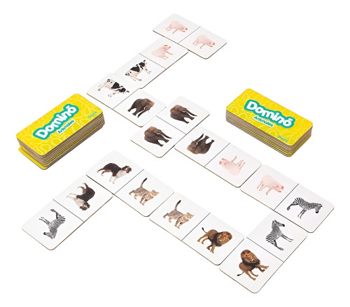 Domino De Animales, 28 Piezas Dactic