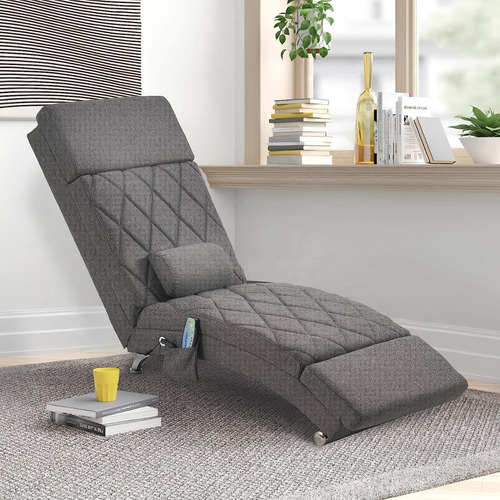 Chaise Lounge De Masaje C/control Remoto; Gris, Gtquality