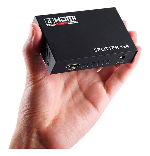 Imagen 2 de 3 de Splitter Hdmi 1x4 1080p 4k Tv Playstation Dvr
