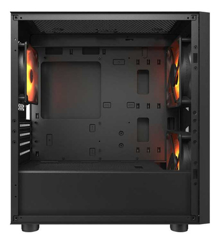 Gabinete Cougar Uniface Mini Rgb Black Compacto Mini-torre Color Negro