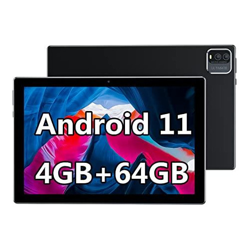 Tablet Android 11 De 10'' De 4gb+64gb Quad-core Color Negro