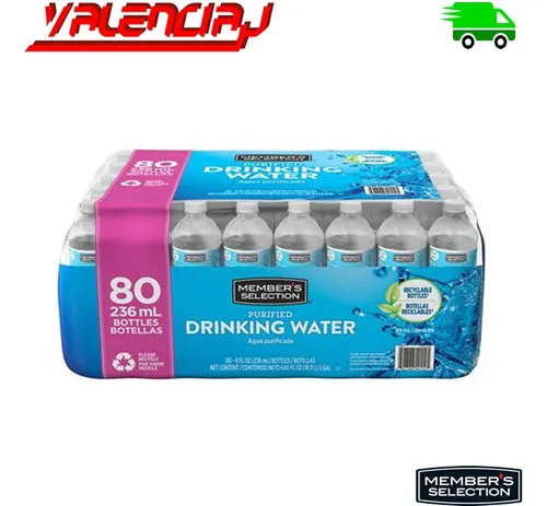Agua Purificada Sin Gas 236ml X 80 Members
