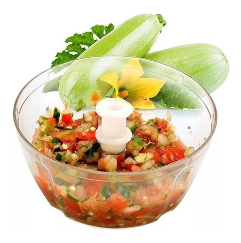 Imagem 4 de 5 de Mini Processador De Alimentos Manual Triturador Alho