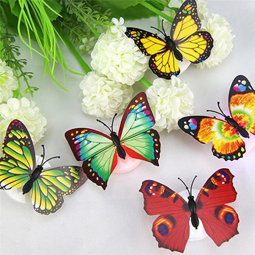20pcs Mariposa Pegada Led Lámpara Decorativa De Pared