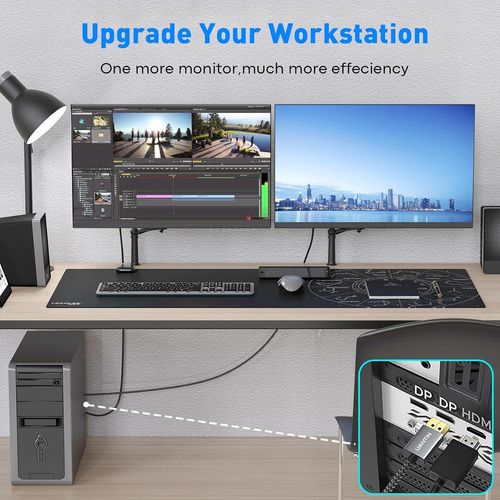 Adaptador De 8k Displayport 1.4 A Hdmi 2.1