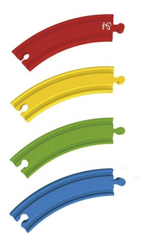 Vias Pack Arcoiris Hape E3804 Trenes Encastrable Edu Full