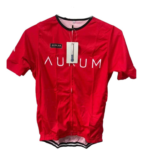 Camiseta De Ciclismo Manga Corta Aurum T. S.color Rojo