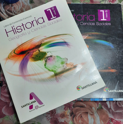 Texto Escolar Historia 1 Medio Santillana (2 Libros) 