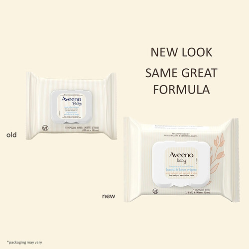 Aveeno Toallitas Limpiadoras E Hidratantes Para Manos Y Cara