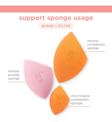 Real Techniques Ultimate Makeup Sponge Blending And Setti...