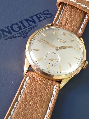 Antiguo Reloj Longines Flagship De Oro 18k A Cuerda (Usado)
