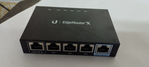 Router Ubiquiti Edgerouter X Er-x Negro 110v/220v Usado