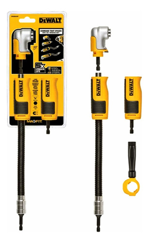 Adaptador Dewalt De Ángulo Recto Max Fit 4 En 1 Dwamraset 