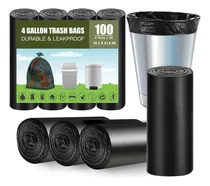 Comprar Bolsas De Basura Pequeñas De 4 Galones, 100 Bolsas De Basura