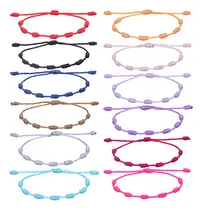 Comprar 12 Mayoreo Pulseras 7 Nudos Hilo B340 Amuleto Protección