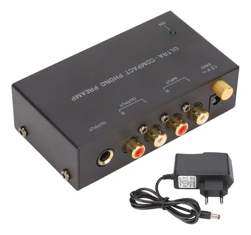 Preamplificador Fonográfico MM/MC Con Ecualización De 3 Bandas, Entrada/salida XLR 5 Pines Y Salida Para Auriculares