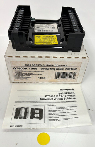 Honeywell Q7800 A 1005 Burner Control Universal Wiring S Jjo