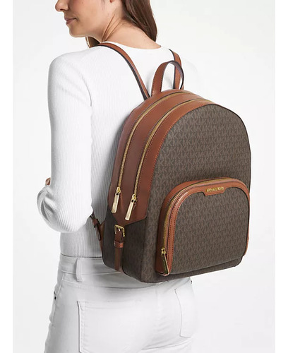 Mochila Jaycee De Michael Kors Con Logotipo Grande, Color Ma