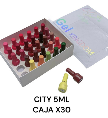 Kit X30 Esmlates Semi City Girl Bordó
