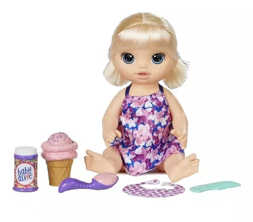 Boneca Baby Alive Sorvertinho Magico Loira Baby Alive Loira :  : Brinquedos e Jogos