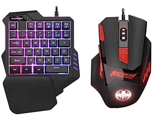 Sicunang Teclado Para Juego Rgb Control Una Sola Mano Mouse